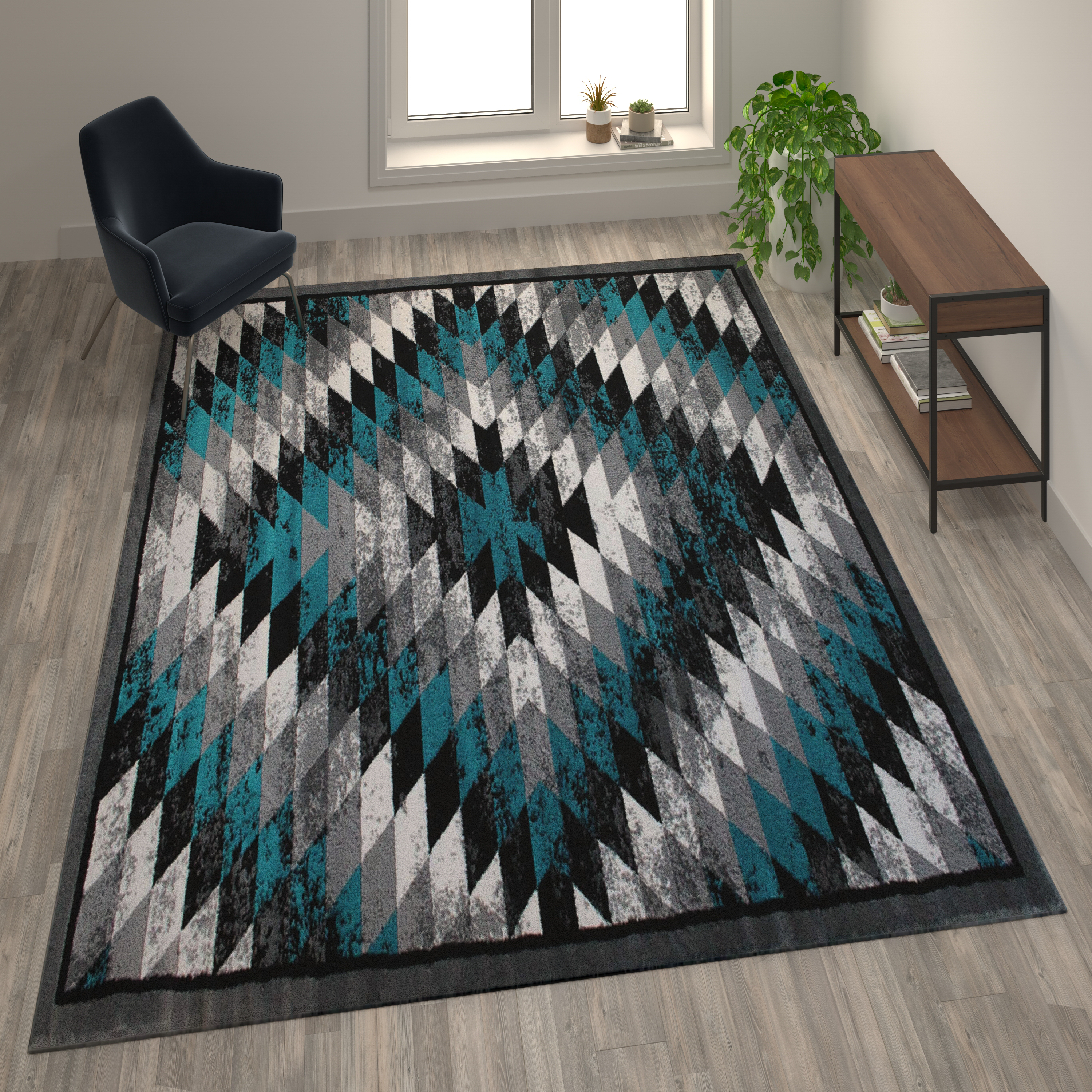 Flash Furniture, OKR-RG1106-57-TQ-GG, Rugs