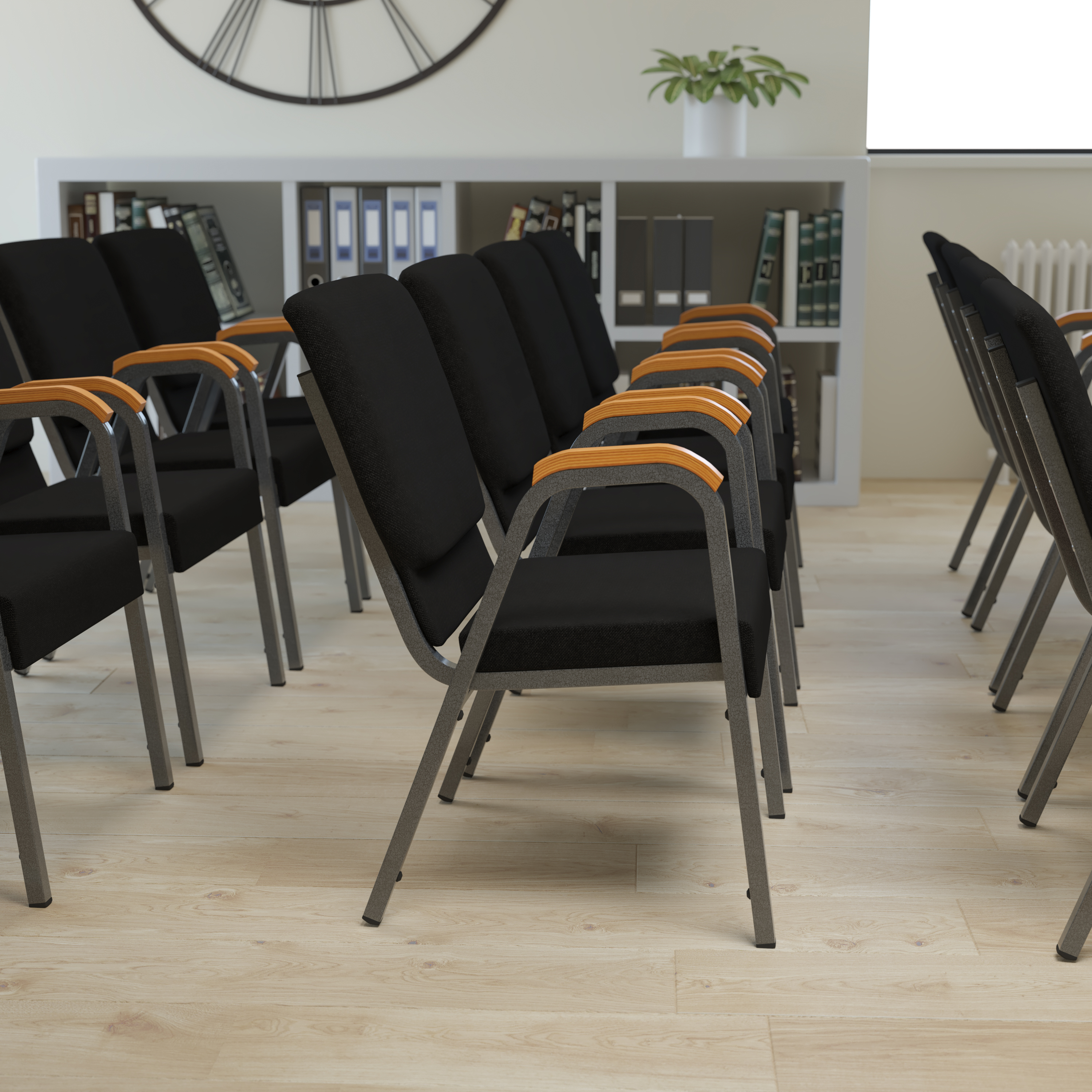 Flash Furniture, XU-DG-60156-BK-GG, Banquet/Church Stack Chairs