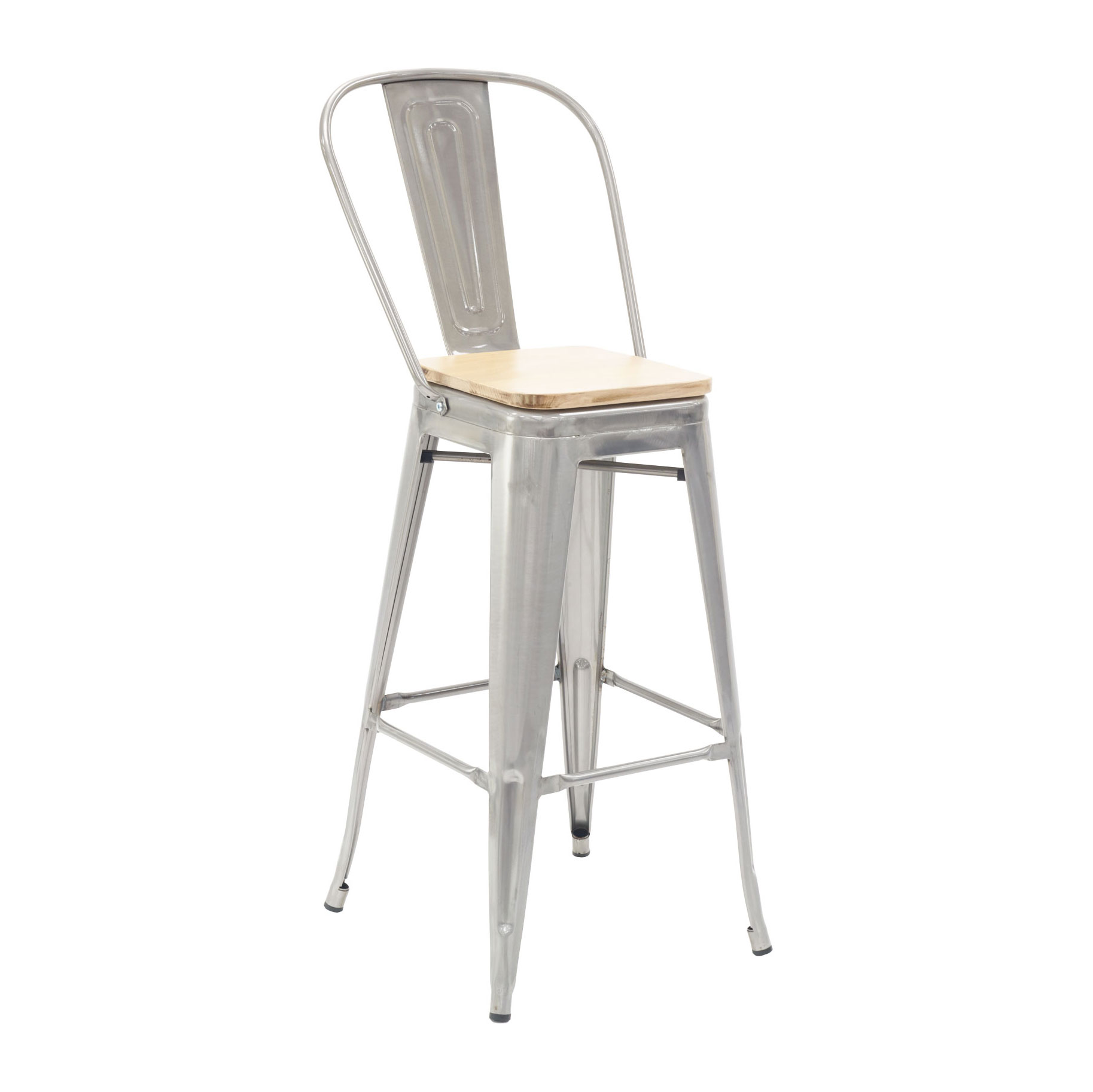 Florida Seating, IND BARSTOOL GALVANIZED GR1, Bar Stool, Indoor