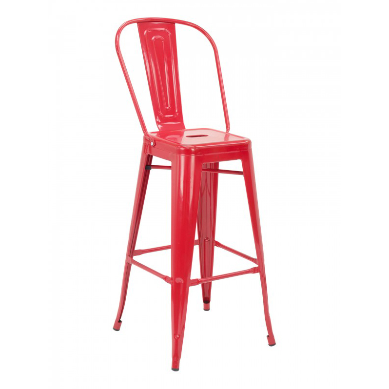 Florida Seating, IND BARSTOOL RED, Bar Stool, Indoor
