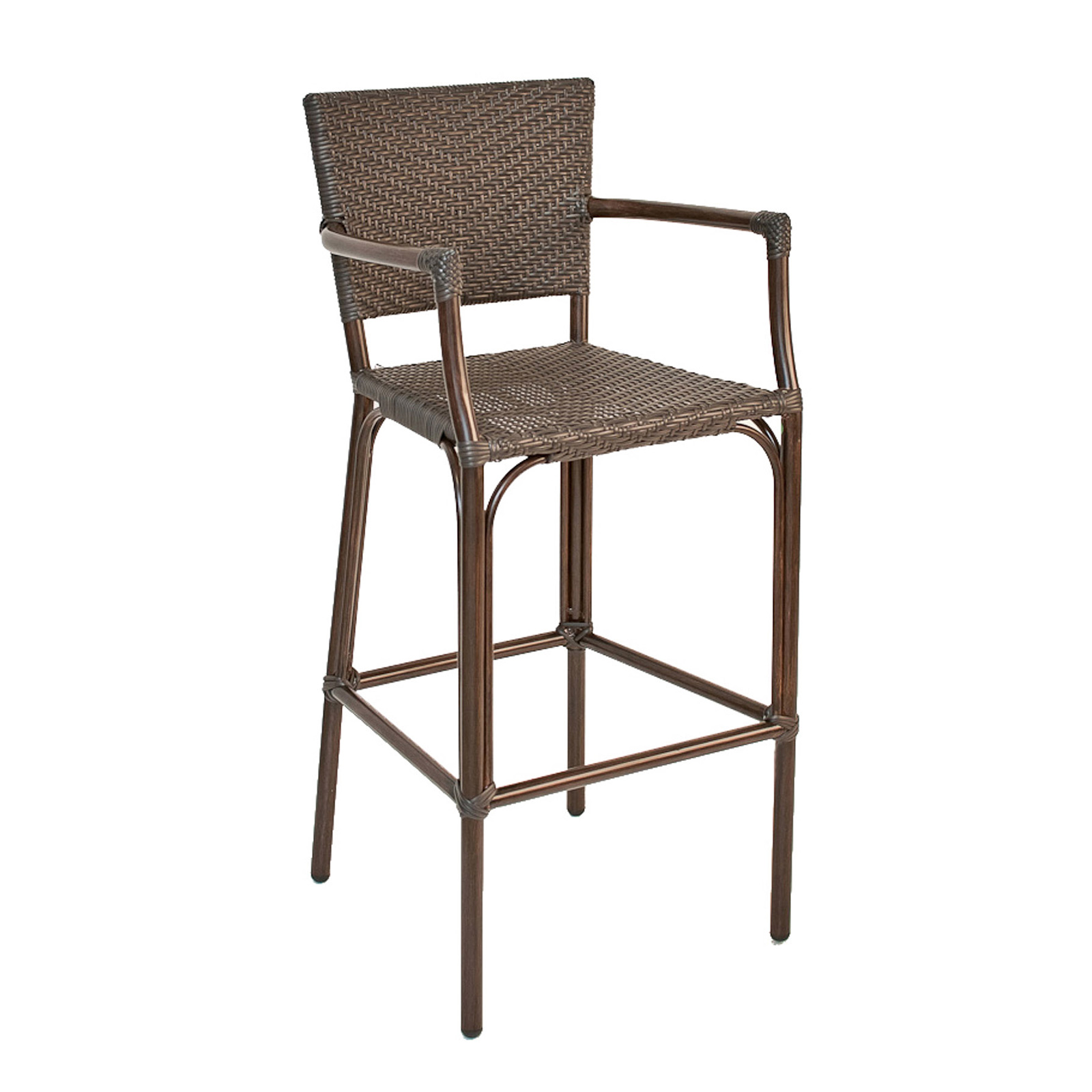 Florida Seating, BRT-05 WAL/JAVA, Bar Stool, Outdoor