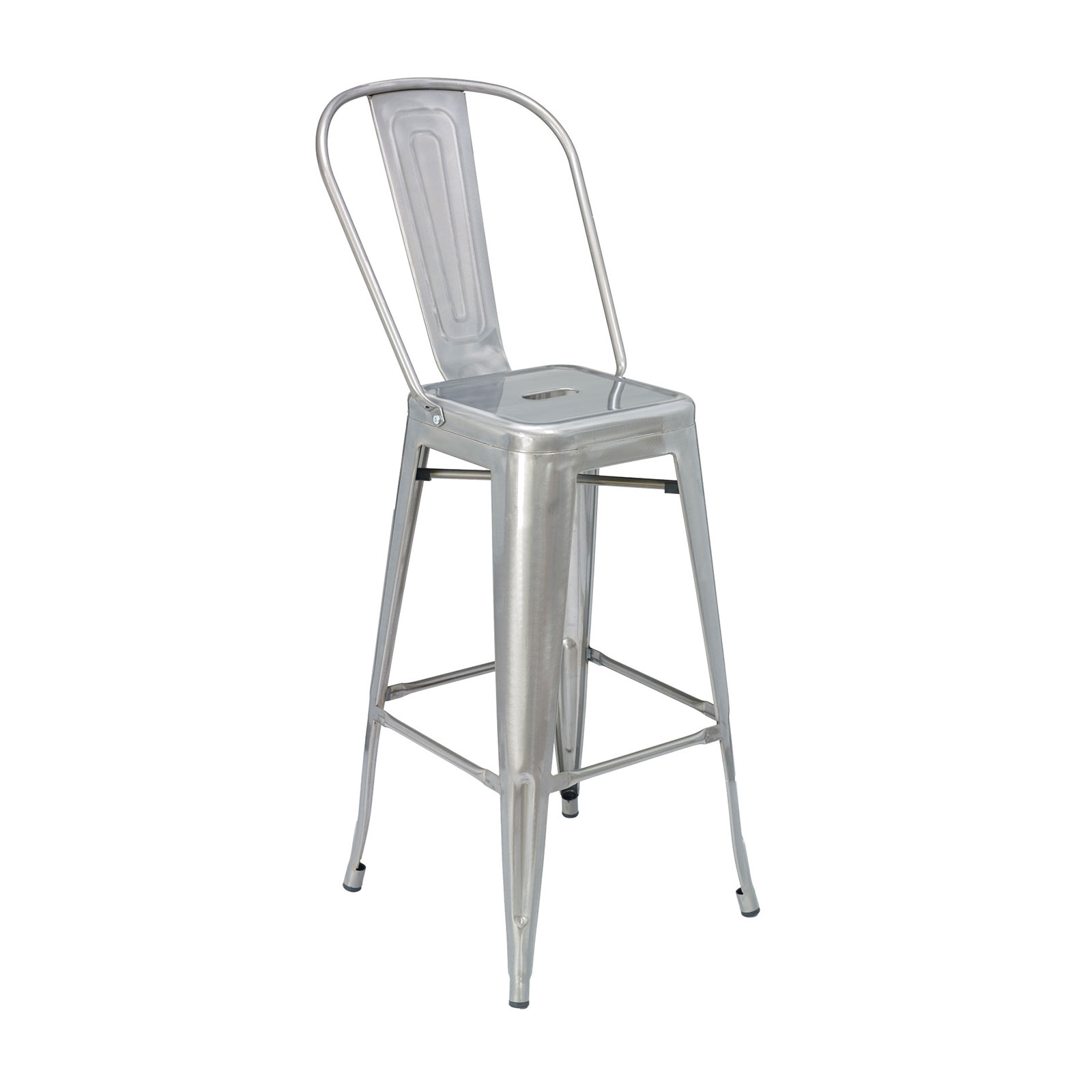 Florida Seating, IND BARSTOOL GALVANIZED, Bar Stool, Indoor