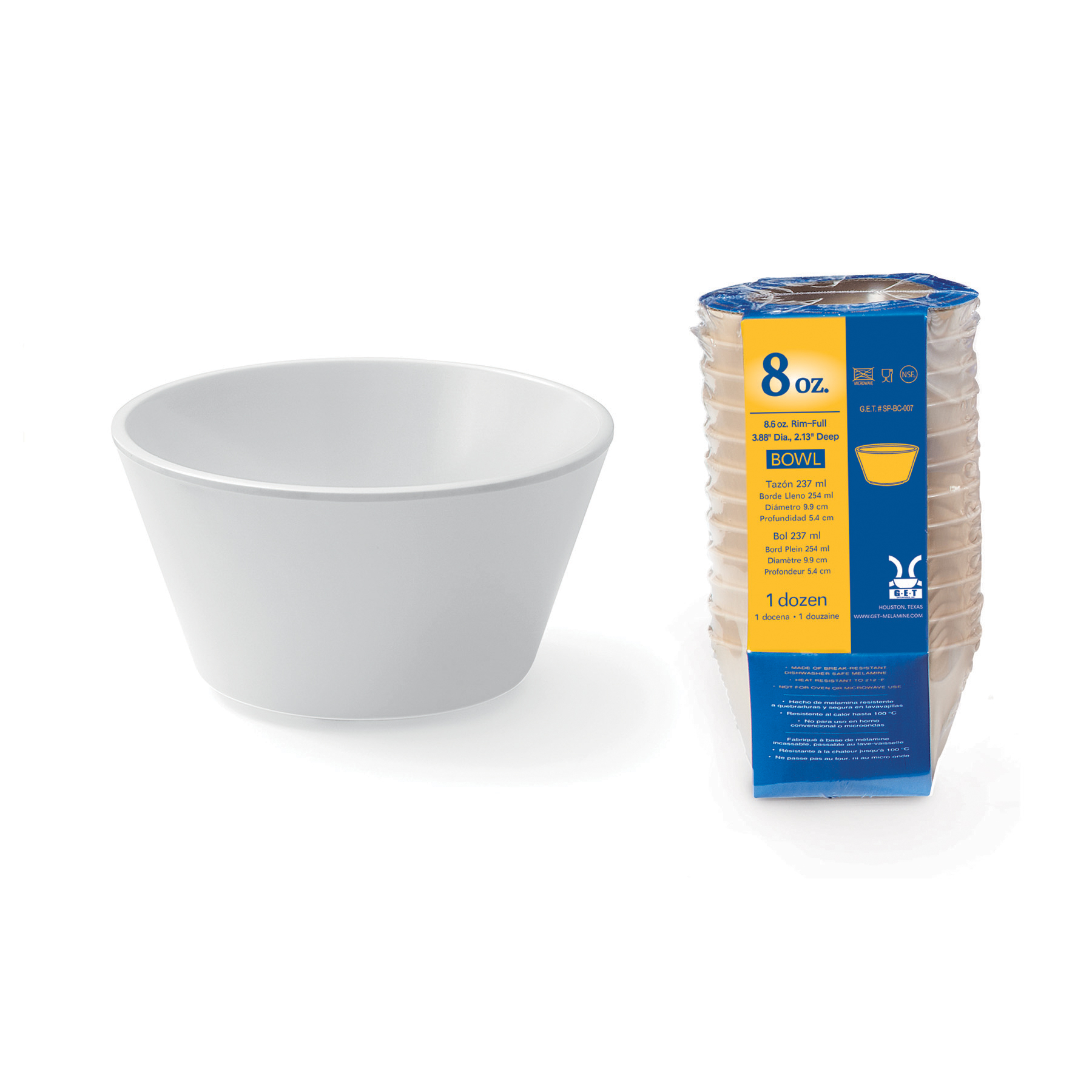 GET Enterprises, SP-BC-007-W, Bouillon Cups, Plastic