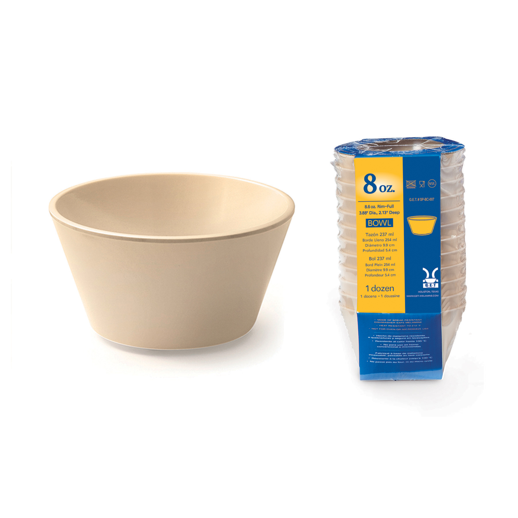 GET Enterprises, SP-BC-007-T, Bouillon Cups, Plastic