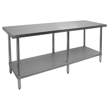 GSW USA, WT-PB2412, Work Table,  12" - 21", Stainless Steel Top