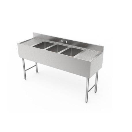 GSW USA, SE10143D72B, Sink, (3) Three Compartment