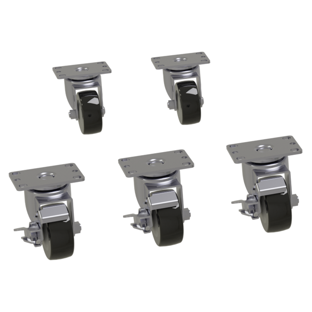 Glastender, C-5X4-1/8, Casters