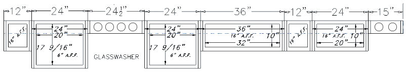 Glastender, MDT, Modular Bar Die Template