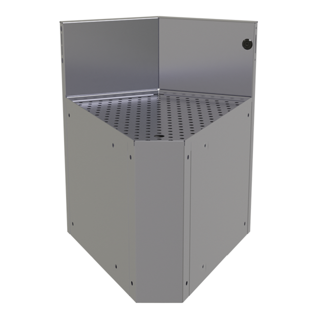 Glastender, CIWA-45, Underbar Inside Wedge Corner Drainboard