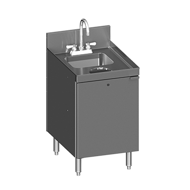 Glastender, C-SC-18-LD, Underbar Waste Cabinet, Wet & Dry