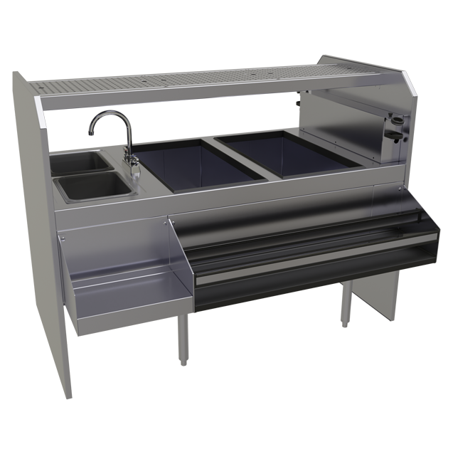 Glastender, PSA-60L, Cocktail Stations, Stainless Steel