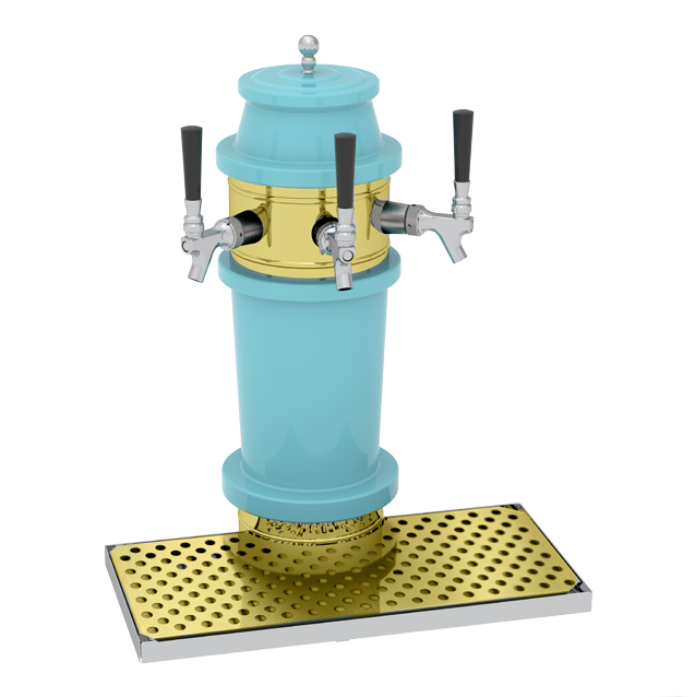 Glastender, RBT-2-PB, Draft Beer - Wine Dispensing Tower