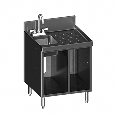 Glastender, C-SC-24L-LD, Underbar Waste Cabinet, Wet & Dry