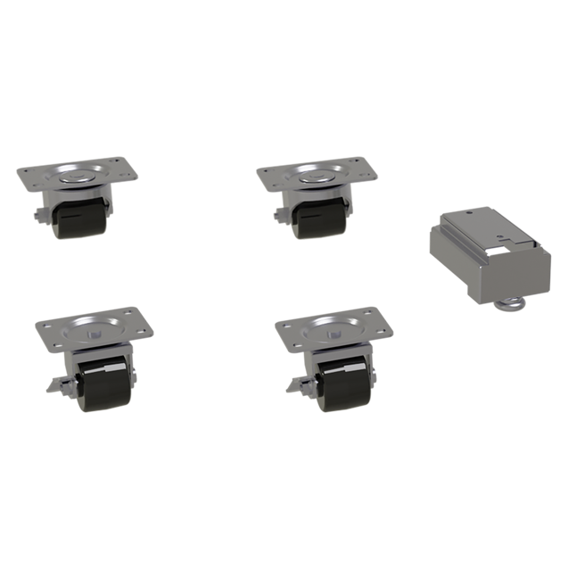 Glastender, C-4X2-7/8-S, Casters