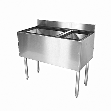 Glastender, C-CBA-36R-CP10, Underbar Ice Bin/Cocktail Station, Bottle Well Bin