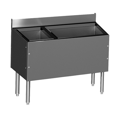Glastender, C-CBA-36L-CP10-ED, Underbar Ice Bin/Cocktail Station, Bottle Well Bin