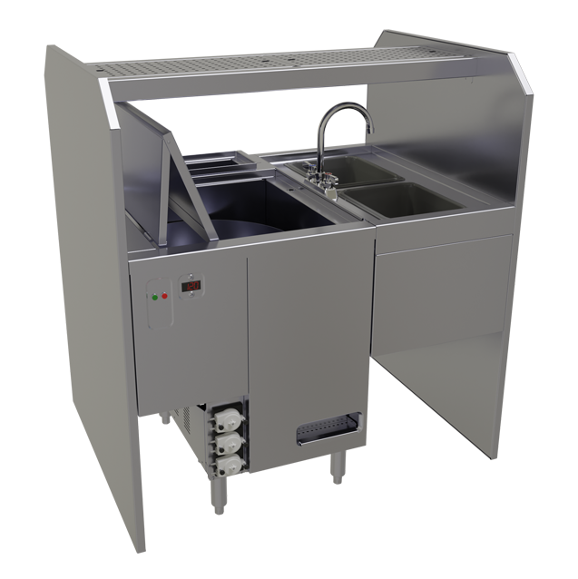 Glastender, PSD-42L, Cocktail Stations, Glass