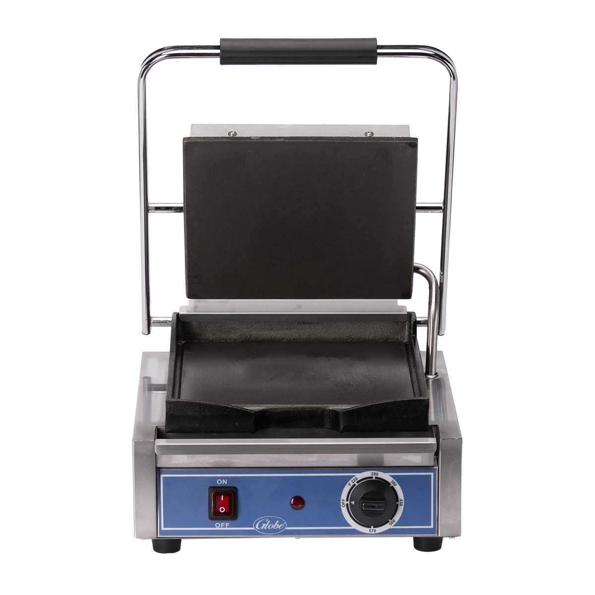 Globe, GSG10, Sandwich / Panini Grill, 120V, Electric, Smooth