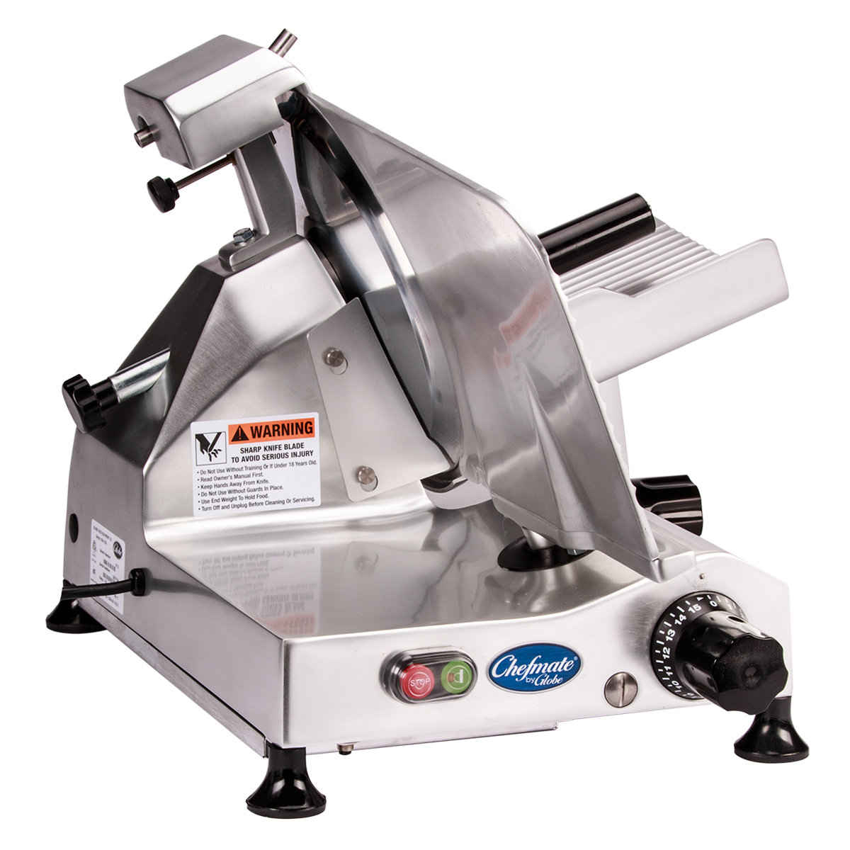 Globe, C12, Food Slicer, Electric, Anodized Aluminum