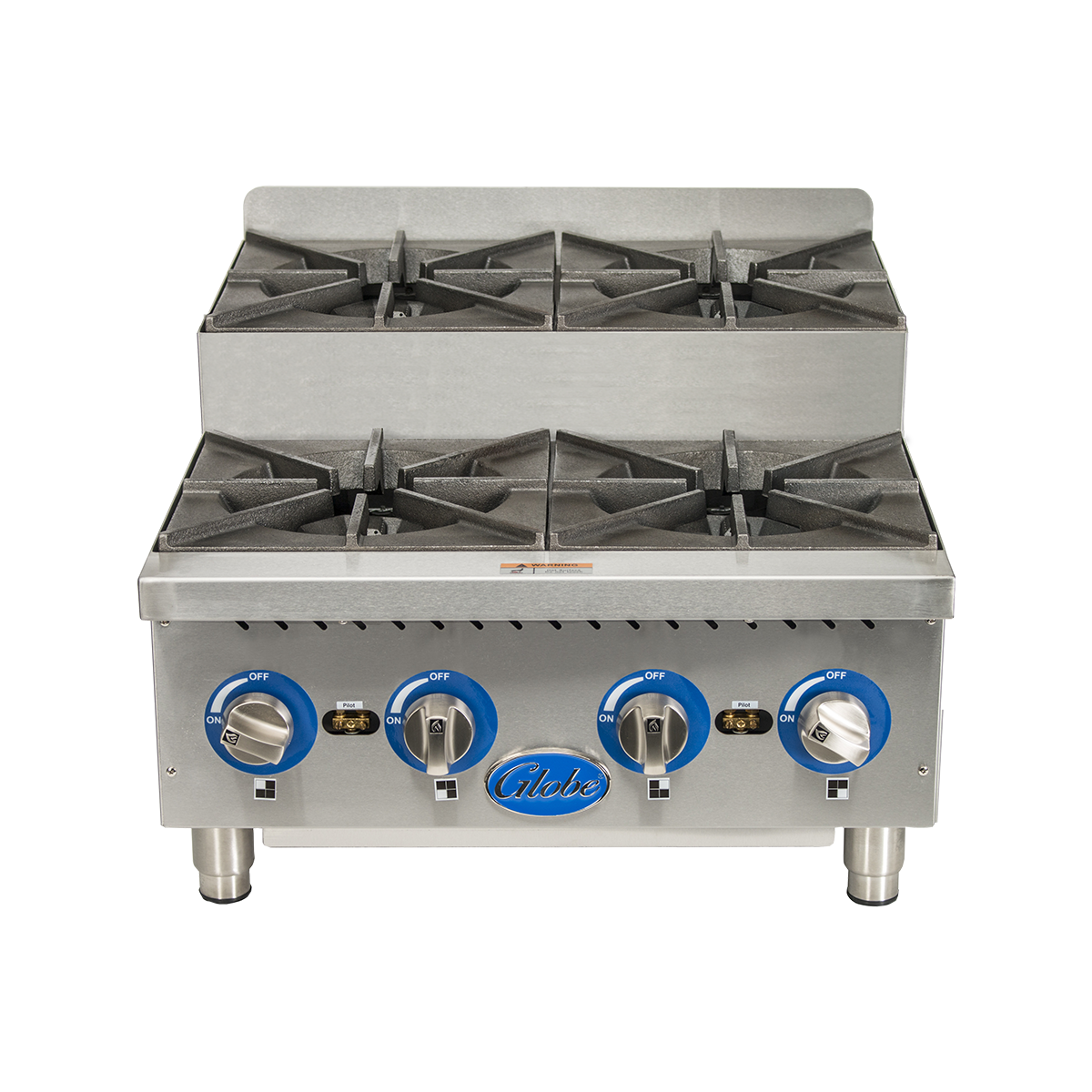 Globe, GHPSU424G, Hotplate, Countertop, Gas, 4, 24.0 Inch