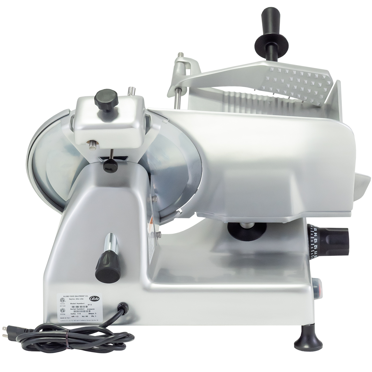 Globe, G12, Food Slicer, Electric, Aluminum