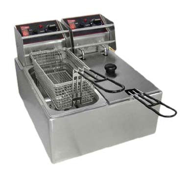 Grindmaster-Cecilware, EL2X6, Fryer, Electric, Countertop, Split Pot