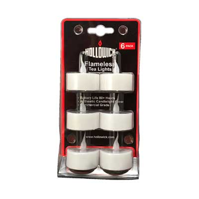 Hollowick, HFBTL6-CL, Flameless Lighting & Accessories