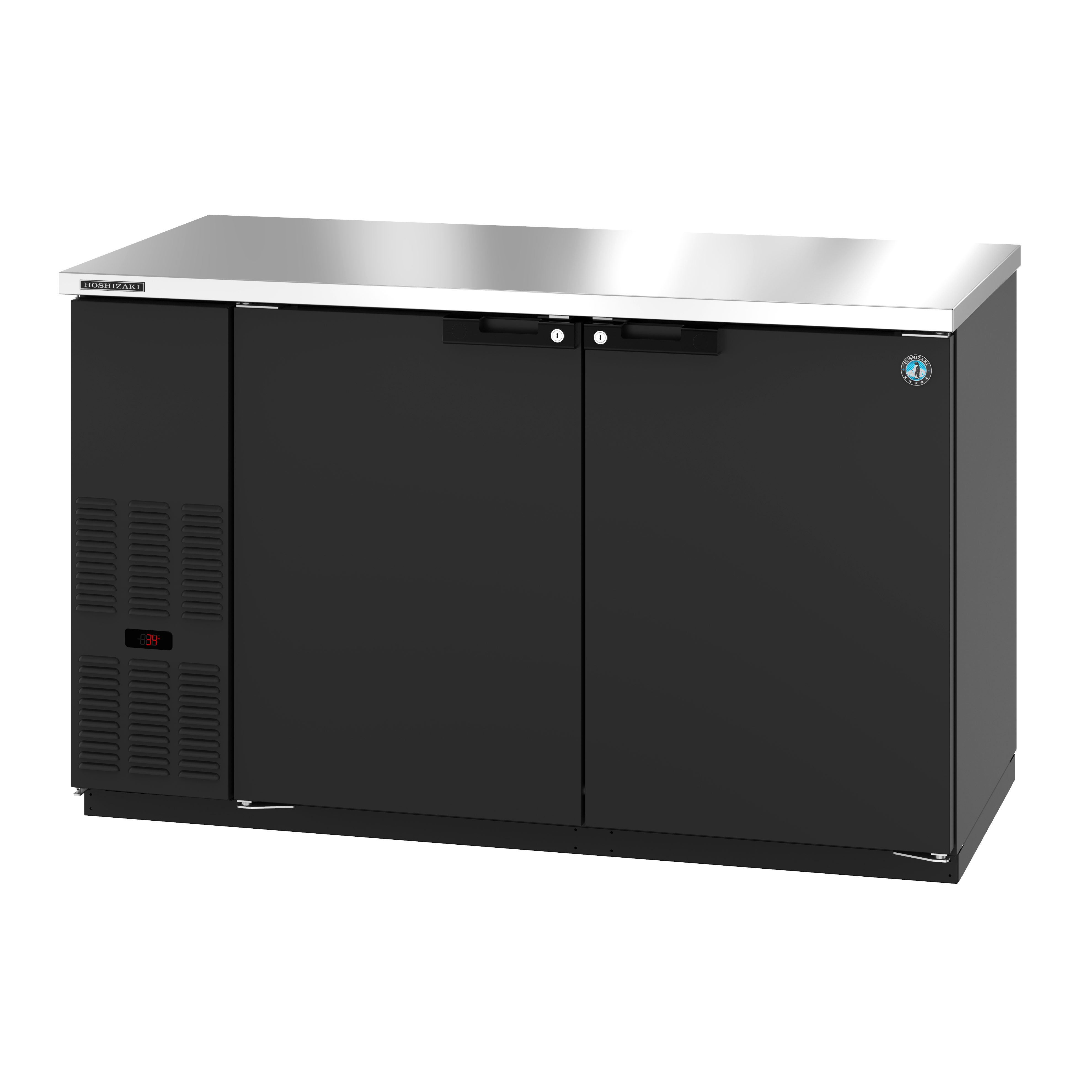Hoshizaki, BB59, Bar Refrigerator, 2 Swinging Glass Doors