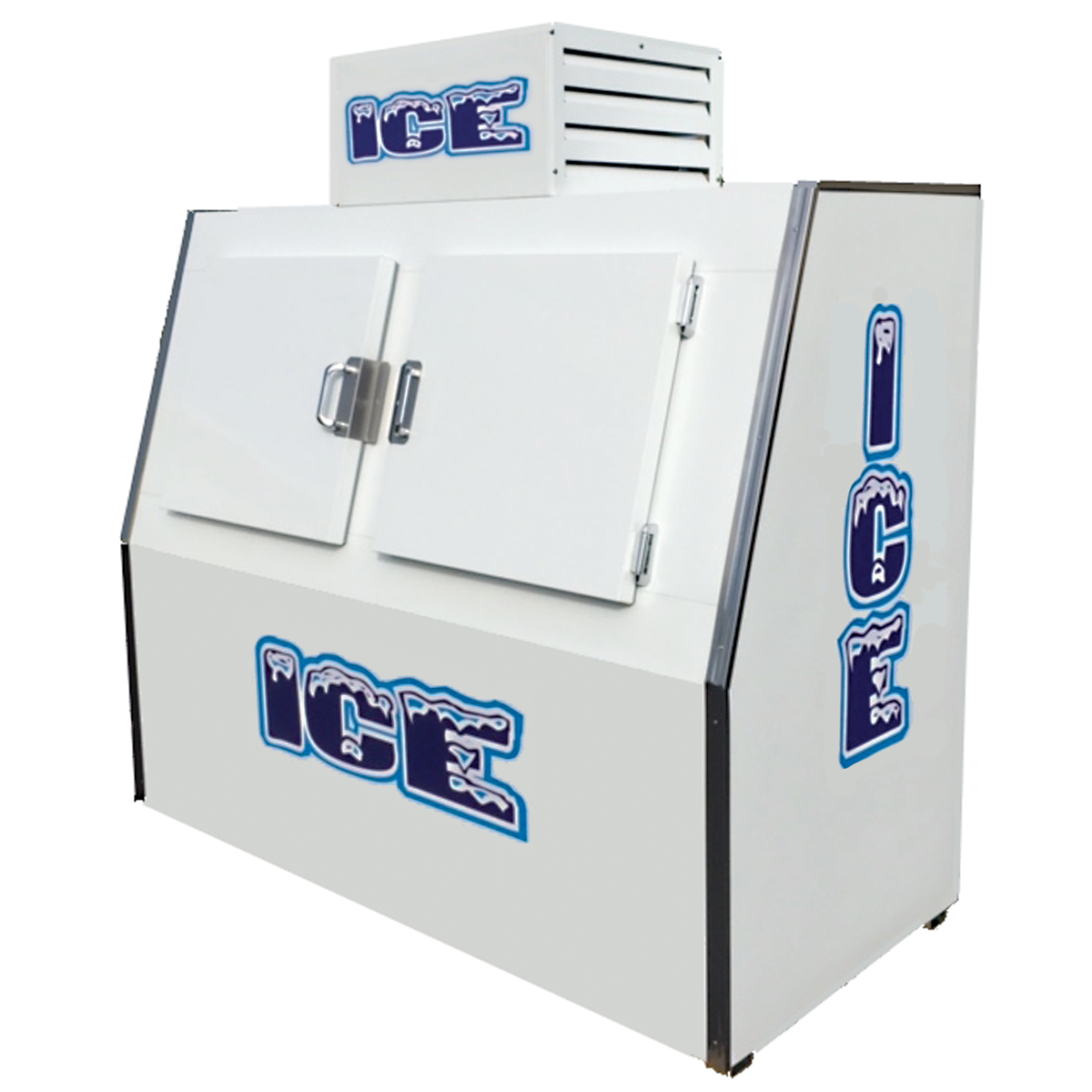 Fogel, ICB-2-S, Ice Merchandiser, 115V, Solid Hinged Doors, (225) 7 Lb. Bag Capacity