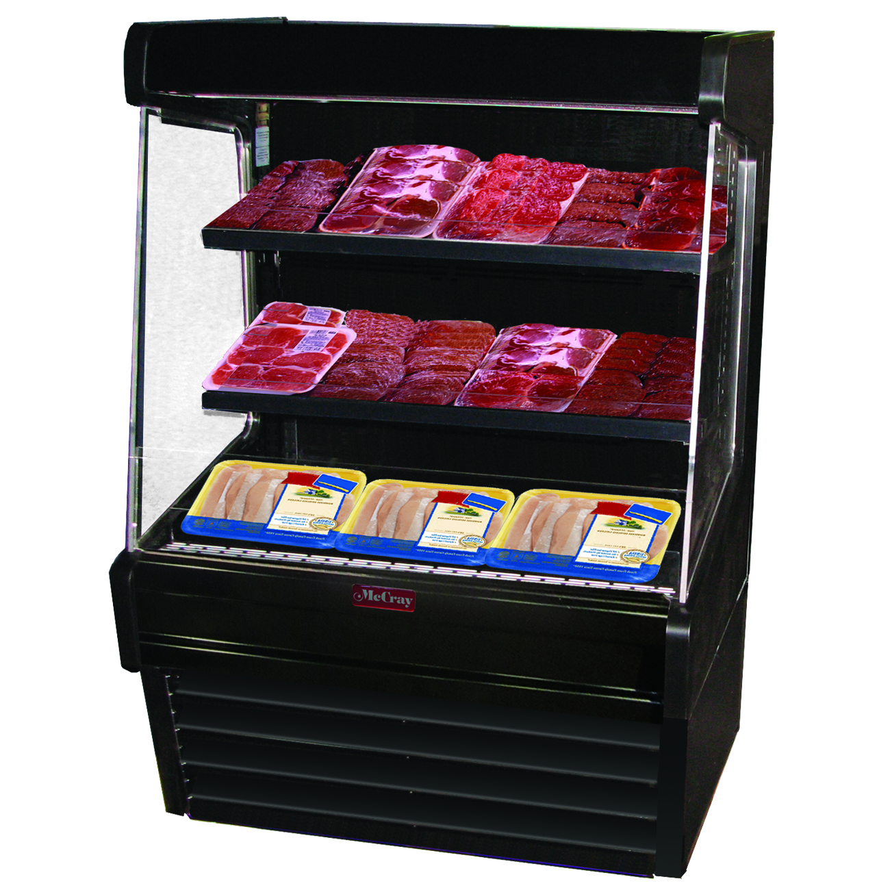 Howard-McCray, R-OM30E-3L-B-LED, Merchandiser, Open Refrigerated Display