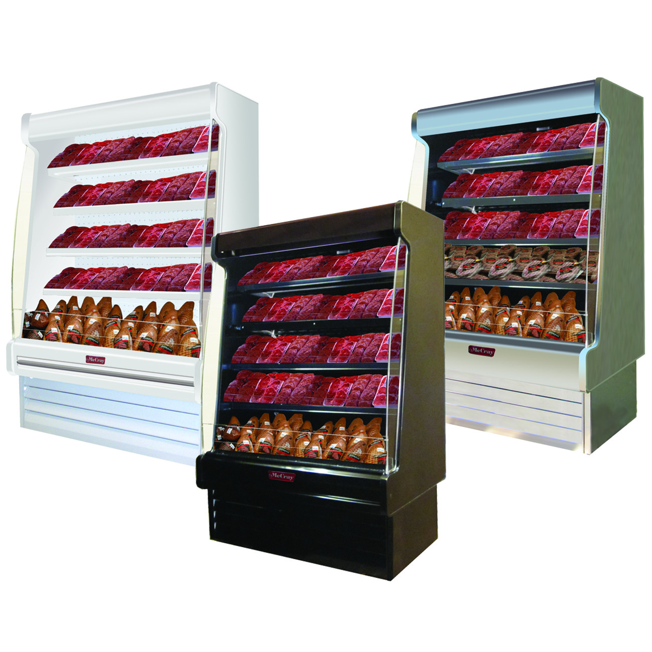 Howard-McCray, SC-OM35E-6S-B-LED, Merchandiser, Open Refrigerated Display