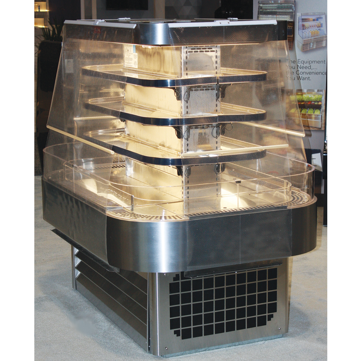 Howard-McCray, R-OD42I-5-B-LED, Merchandiser, Open Refrigerated Display