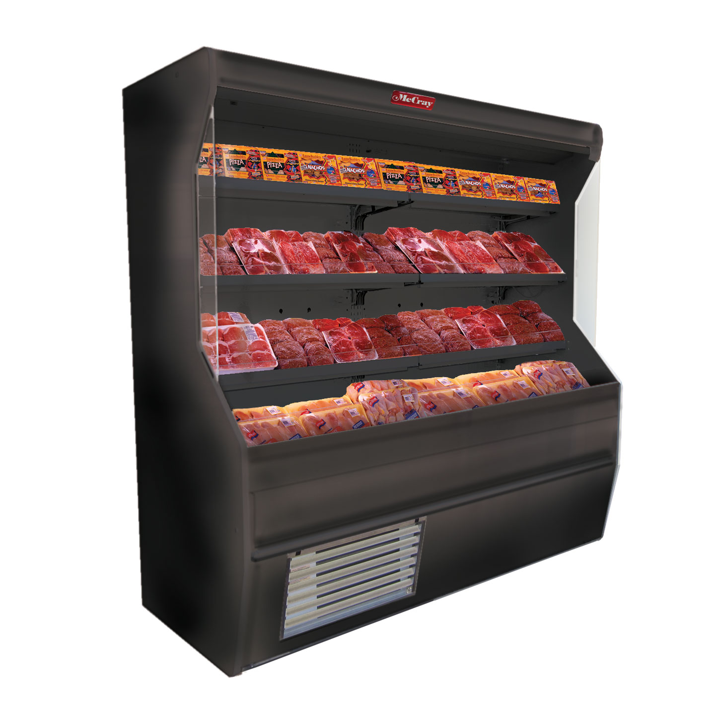 Howard-McCray, SC-M32E-4-B-LED, Merchandiser, Open Refrigerated Display
