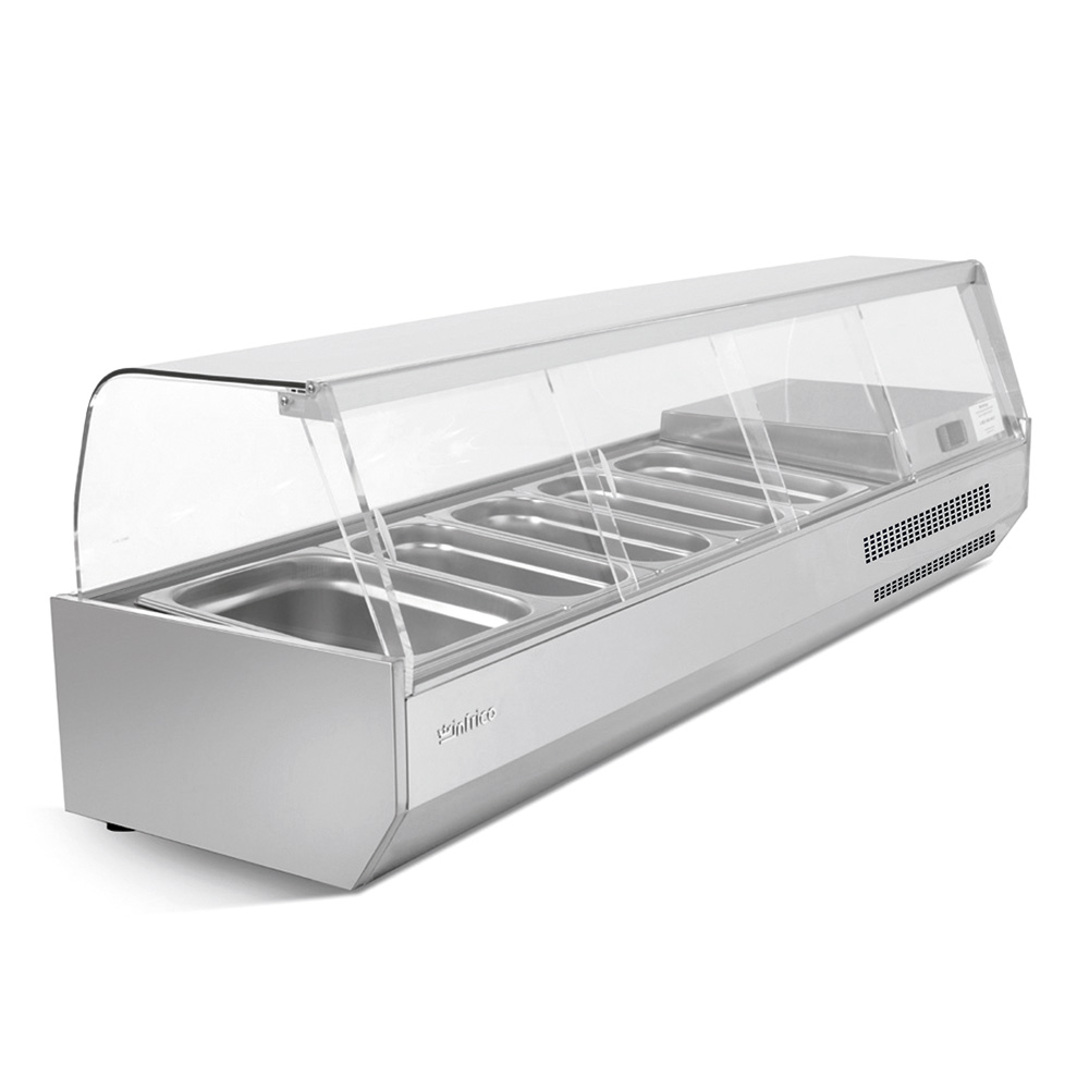 Infrico, ICT-VIP1980B1/3GLASSTOP, Pizza Ingredient Display Case