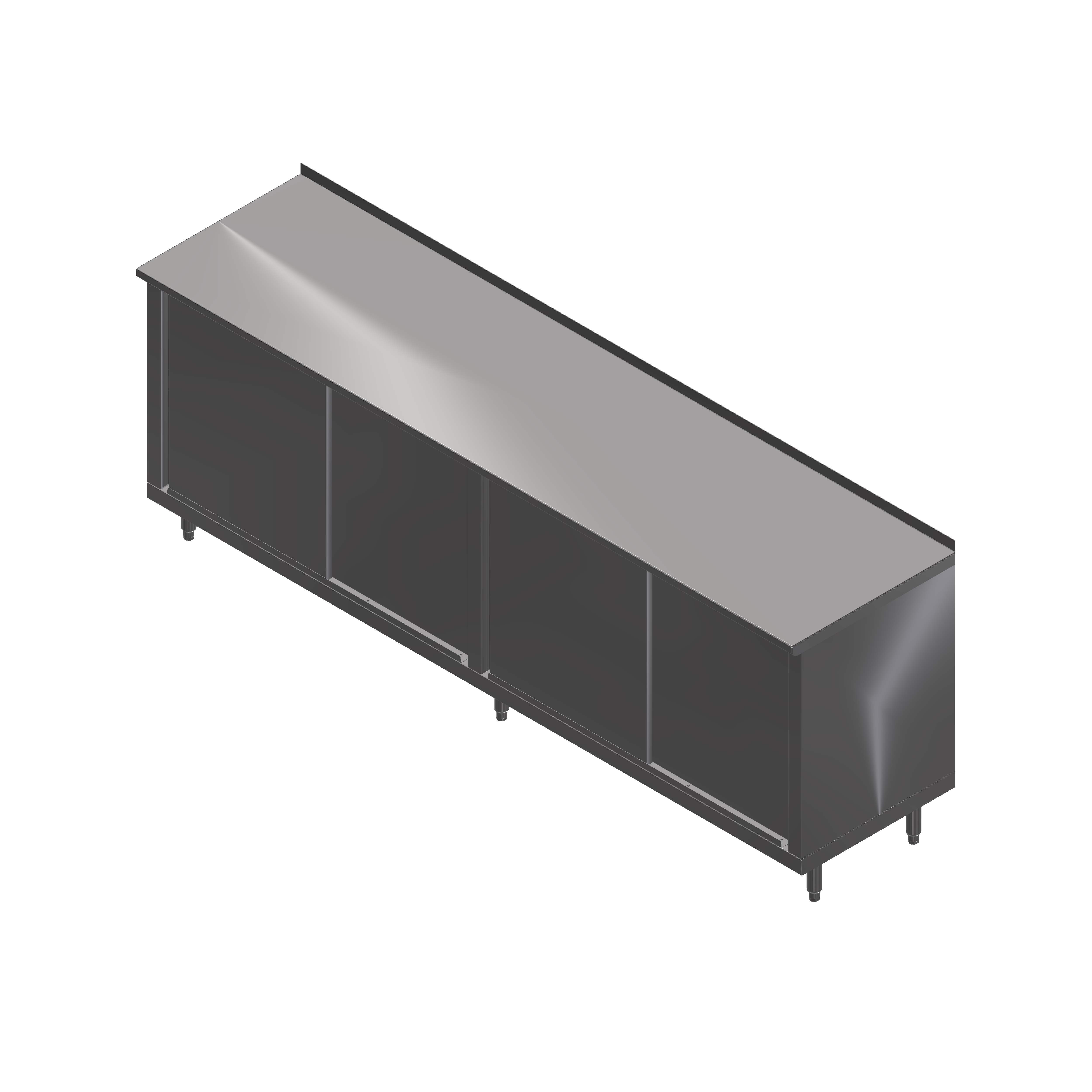John Boos, 4CS6R1.5-30132, Work Table, Cabinet Base Sliding Doors