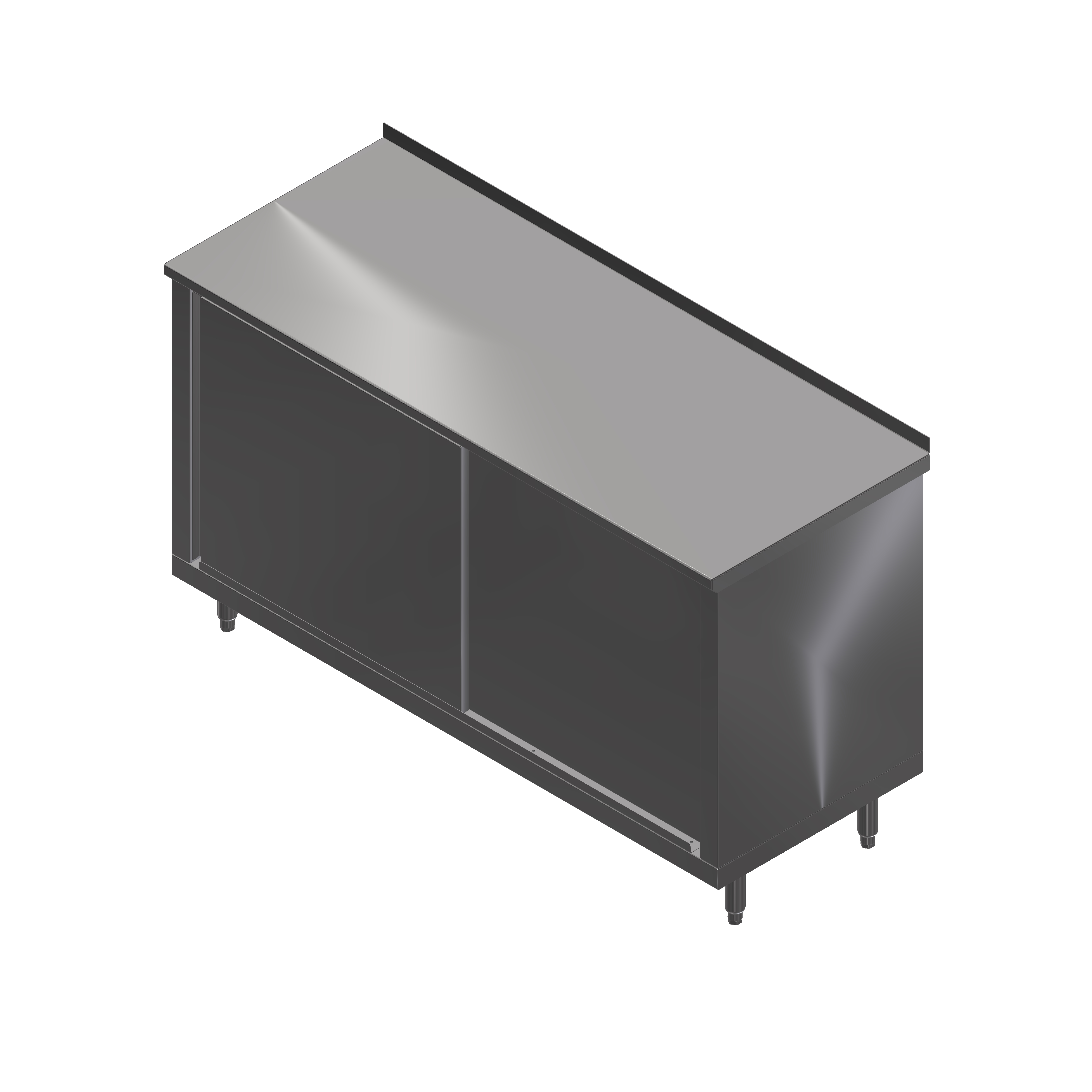 John Boos, 4CS4R1.5-3660, Work Table, Cabinet Base Sliding Doors