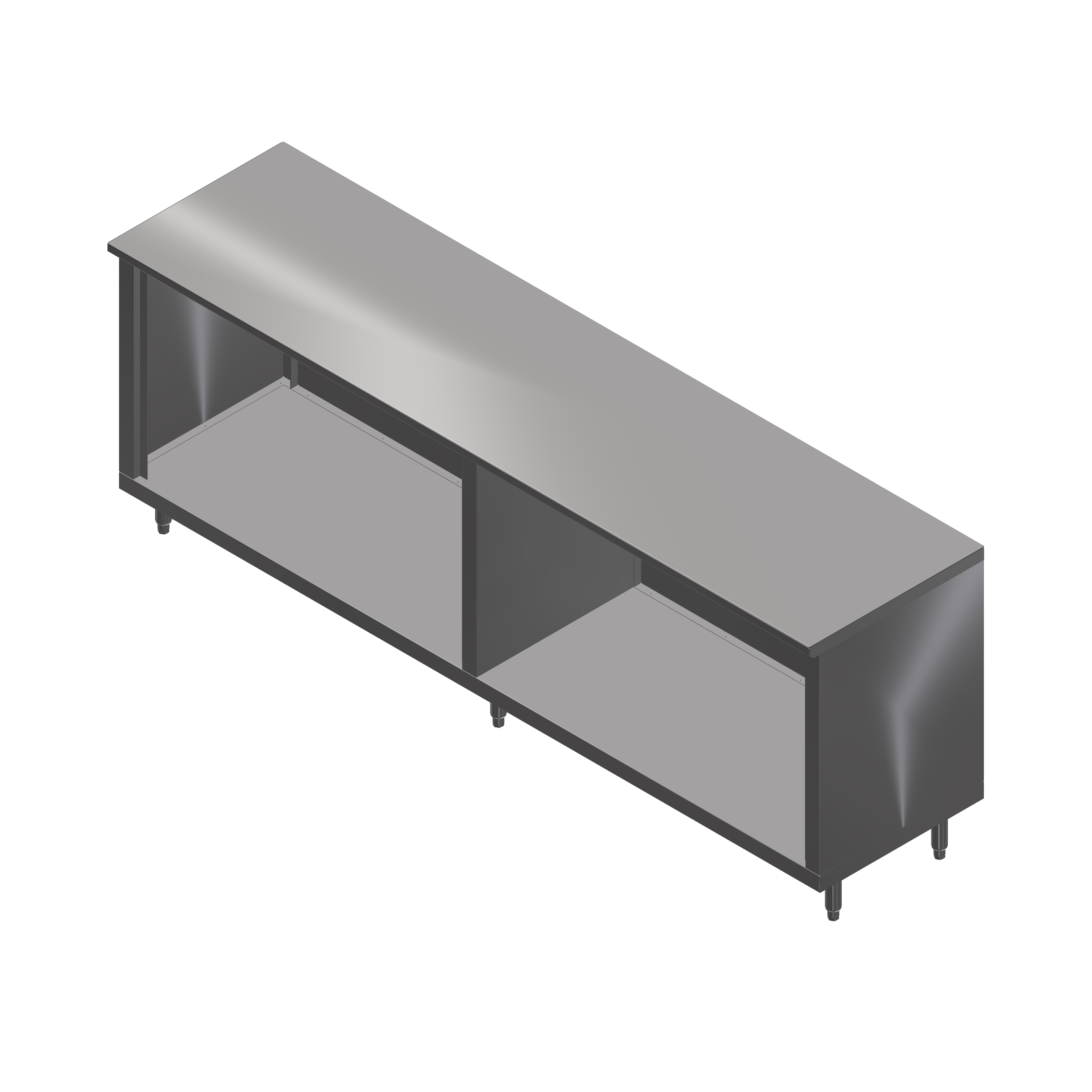 John Boos, 4CO6-30108, Work Table, Cabinet Base Open Front