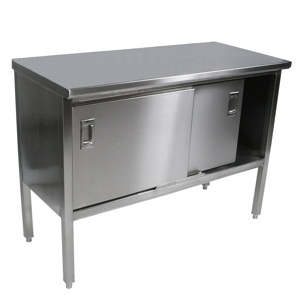 John Boos, EBSS4-2484, Work Table, Cabinet Base Sliding Doors