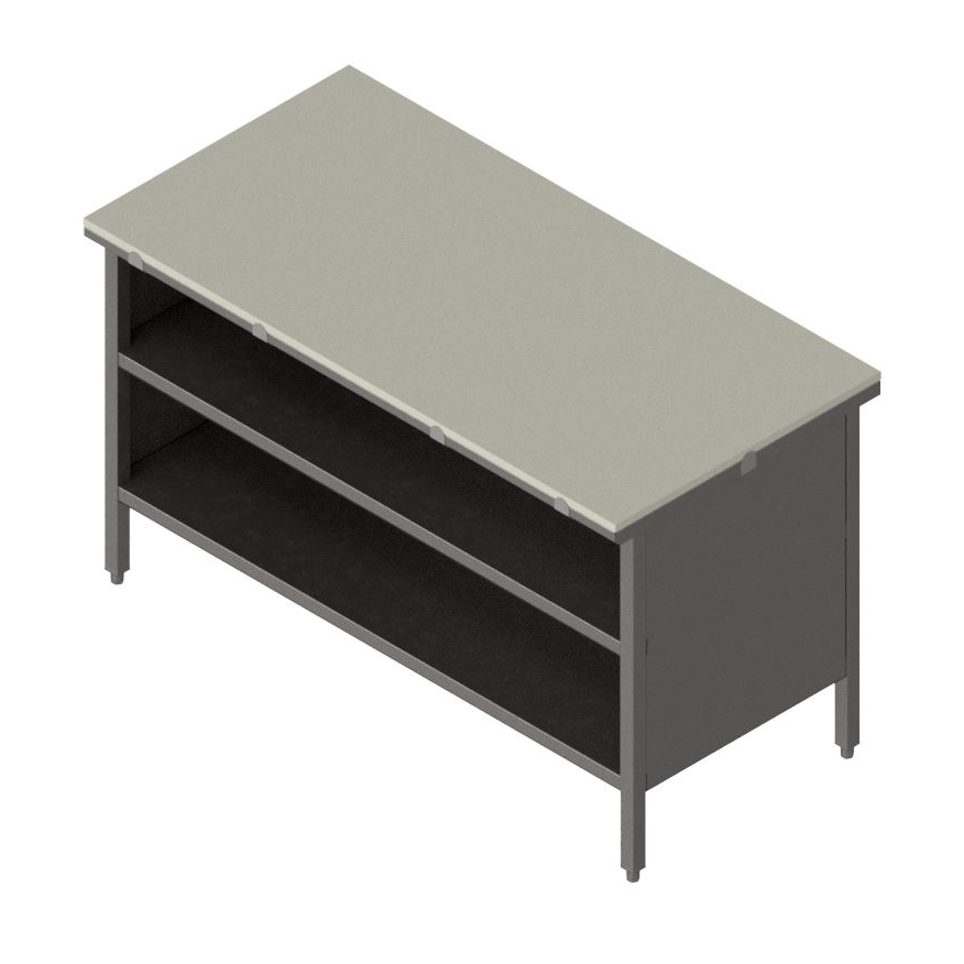 John Boos, EBOP3-3072, Work Table, Poly Top