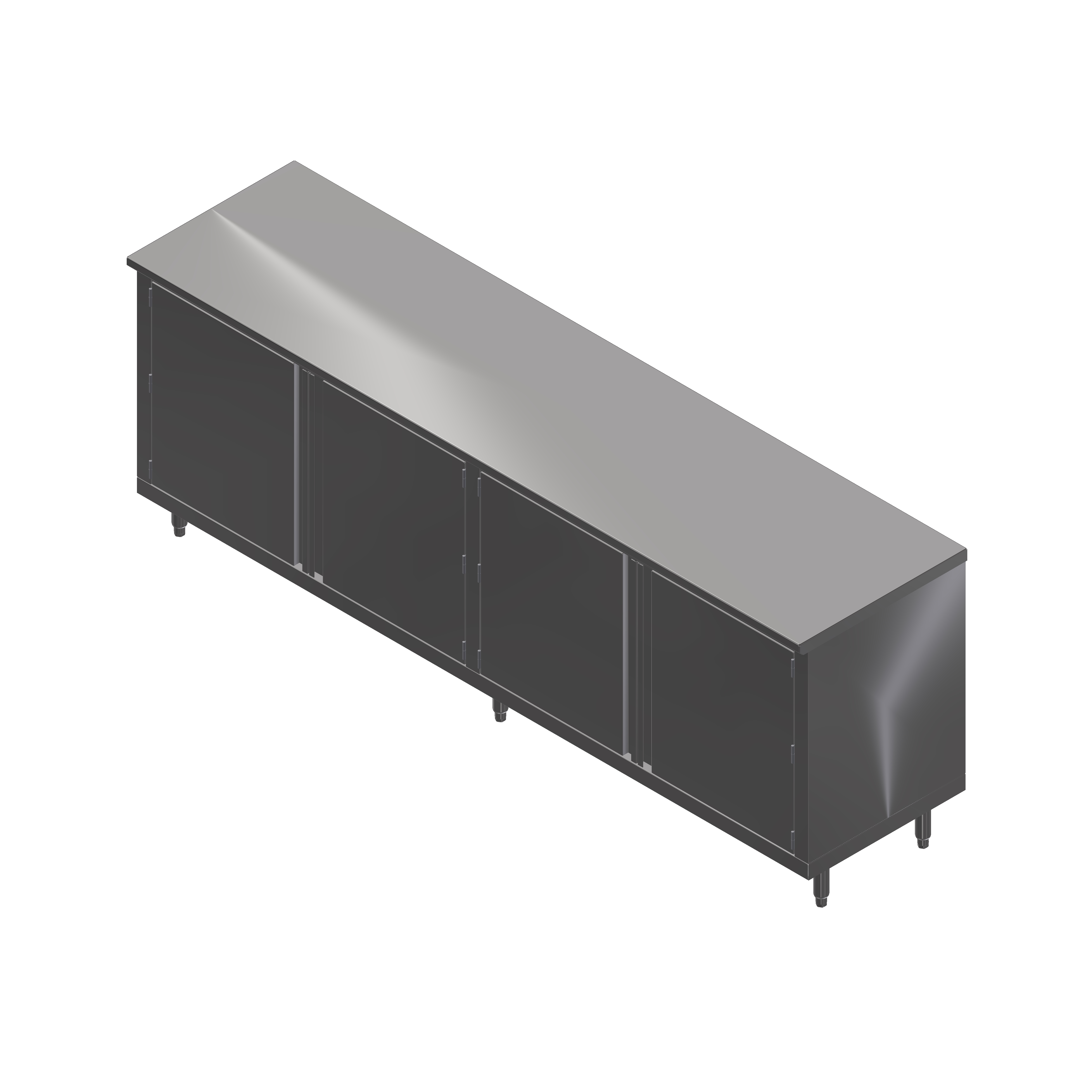 John Boos, 4CH4-36132, Work Table, Cabinet Base Hinged Doors