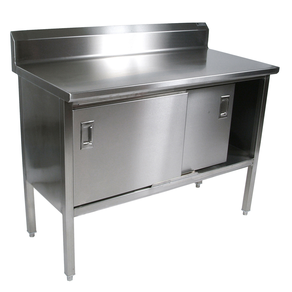 John Boos, EBSS4R5-3084, Work Table, Cabinet Base Sliding Doors