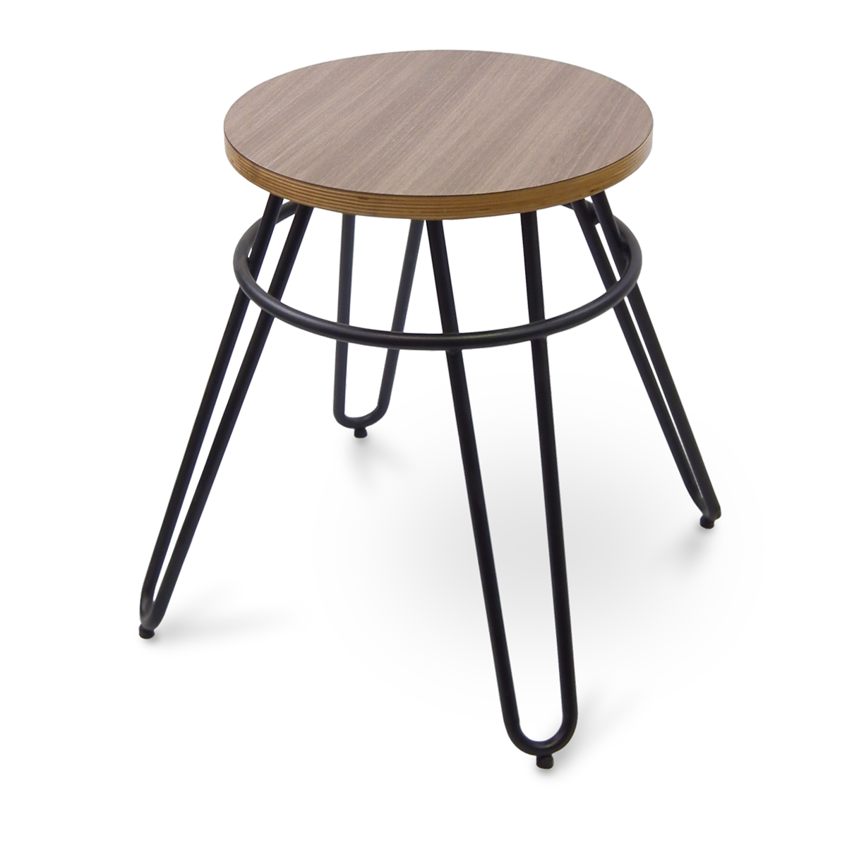 JustChair Manufacturing, U90518x-FBC-BLK-BVS, Bar Stool, Indoor