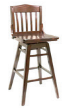 JustChair Manufacturing, W36430-SWL-WAL-GR1, Bar Stool, Indoor