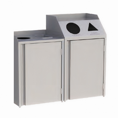 Lakeside Manufacturing, 4312, Recycling Receptacle / Container, Metal