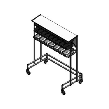 Lakeside Manufacturing, DCD-2612, Tray Starter Set-Up Station
