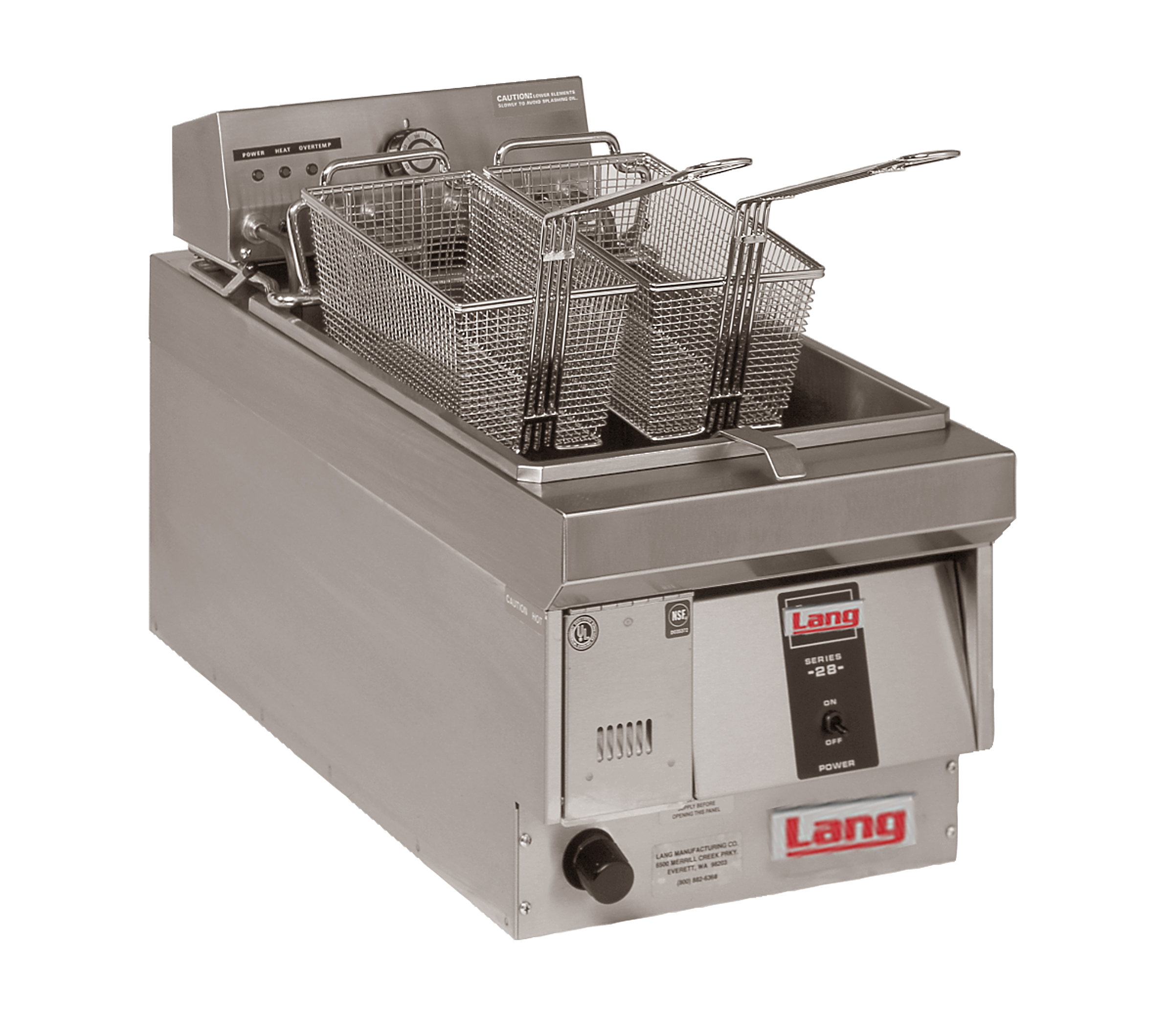 Lang Manufacturing, 130FM, Fryer, Electric, Countertop, Full Pot