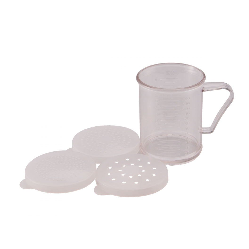 Libertyware, DRG-PC3, Shaker / Dredge Set, 10 Oz., Polycarbonate, Clear