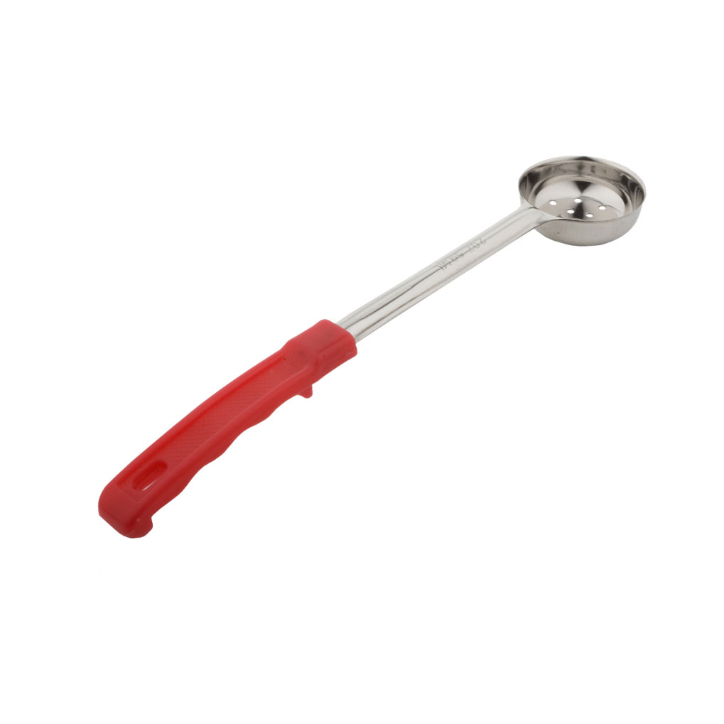 Libertyware, SPO2P, Spoon, Portion Control, Red, Stainless Steel