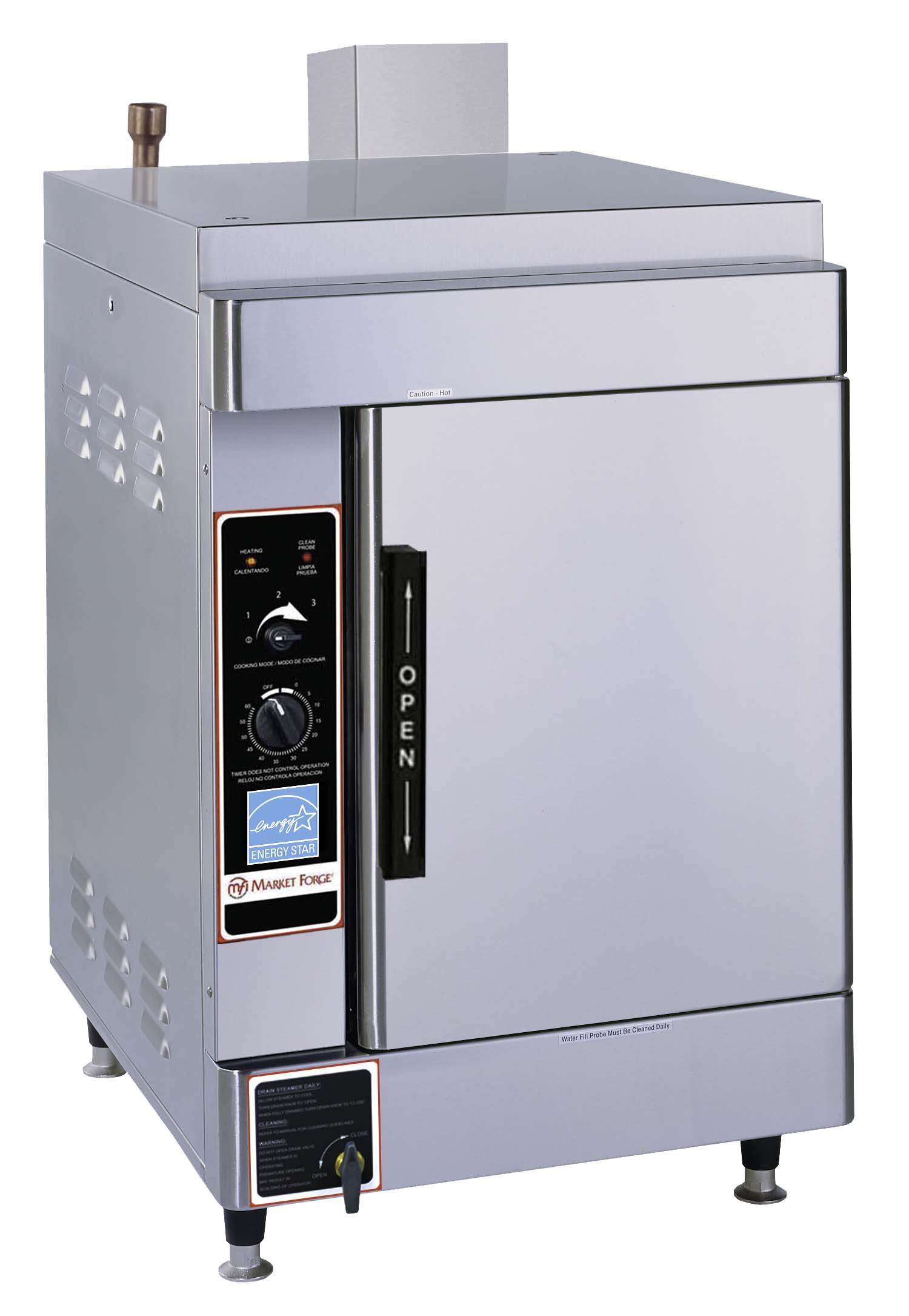 Market Forge, SIRIUS II-6, Steamer, Convection, Boilerless, Countertop