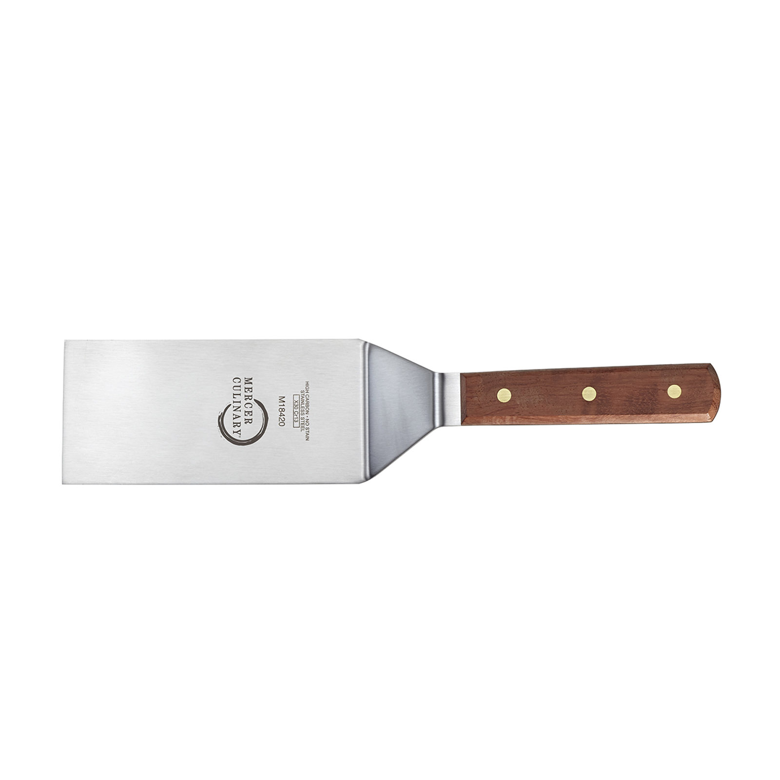 Mercer Culinary, M18420, Turner, Solid, Stainless Steel